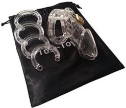 CB-M Klar Kunststoff Peniskäfig Keuschheitskäfig Keuschheitsgürtel Für