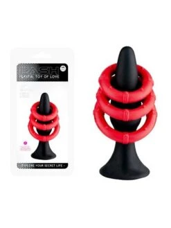 Pash Playful: Analplug Und Penisringe, Schwarz/rot