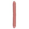 Double Medium Dildo Flesh - 44x4 Cm