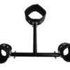 Bondage Echt Leder Hals Hand Fesseln Mit Erotik Metall Pranger Spreizstange - Leder Halsba