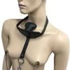 Bondage Echt Leder Mund Knebel Mit Abnehmbaren Nippelspangen Nippelklemmen