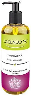500 Ml Sparpackung Greendoor Massageöl Duftneutral Super Fluid PUR - BIO Jojobaö