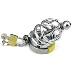 Keuschheitskäfig #3080. 5.00cm Mit Langem Dilator 7.50cm. Hodenring Ø 4.70cm