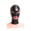 Anita Berg AB4026Z Natur Latex-Maske RV. Öffnungen Augen Mund. M Schwarz