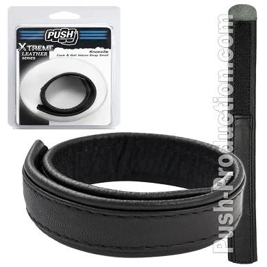 Push Xtreme Leather - Knoxville Cock & Ball Velcro Strap Small 1 Push Xtreme Leather - Knoxville Cock & Ball Velcro Strap Small