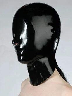 Latex-Kopfmaske, Schwarz