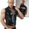 Herren Latex Weste Mit Front Zip