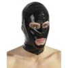 Latex Kopfmaske SCHWARZ