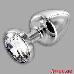 Anal Juwel Silver Star Diamante? Luxus Buttplug Mit Kristall