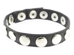 Erotic Fashion Ra7406 Penisring. Schwarz Leder Verstellbar. 1er-Pack (1 X 1 Stück)