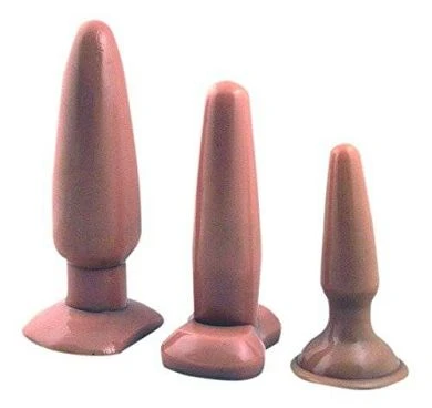 Nanma Vanilla Dip Butt Plug Set 3 Größen (10 Cm. 12.5 Cm. 15 Cm) - Hautfarbe. 1 1 Nanma Vanilla Dip Butt Plug Set 3 Größen (10 Cm. 12.5 Cm. 15 Cm) - Hautfarbe. 1
