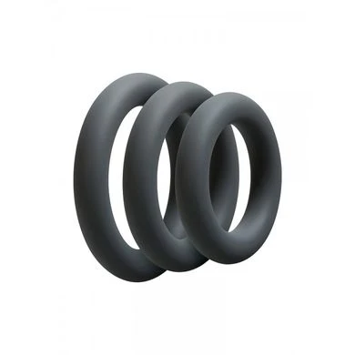 Optimale 3 C-Ring Set Thick: Penisringe-Set, Anthrazit 1 Optimale 3 C-Ring Set Thick: Penisringe-Set, Anthrazit