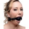 Strict: XL Silicone Ball Gag: Ballknebel, Schwarz