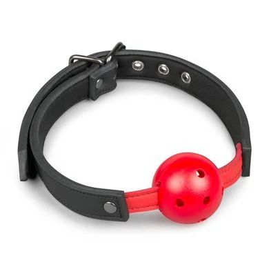 Mundknebel - Easytoys Ball Gag - Schwarz/rot 1 Mundknebel - Easytoys Ball Gag - Schwarz/rot