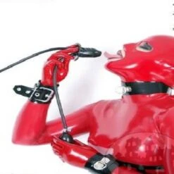 Latex Dildo-Knebel Aufblasbar Mit Atemschlauch