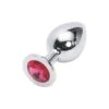 XL 40mm Edelstahl Anal Plug Buttplug Extra Schwer 357g Mit Kristall Rot