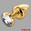 Anal Juwel Gold Star Diamante? Luxus Buttplug Mit Kristall