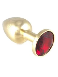 Buttplug Mit Rotem Kristall (140g)