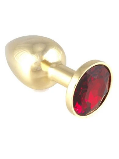 Buttplug Mit Rotem Kristall (140g) 1 Buttplug Mit Rotem Kristall (140g)