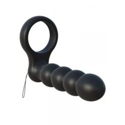 C-Ringz Double Penetrator: Vibro-Penisring Mit Analdildo Und Fernbedienung, Schwarz