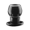 Perfect Fit Brand Ass Tunnel Plug Silicone TPR Medium - Black. 1er Pack (1 X 1 Stück)