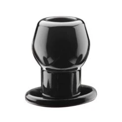 Perfect Fit Brand Ass Tunnel Plug Silicone TPR Medium - Black. 1er Pack (1 X 1 Stück)