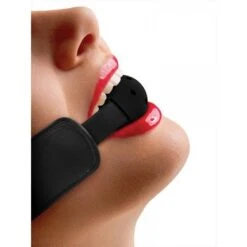 Ouch! Ballknebel Mit Lederband, Schwarz