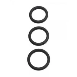 Perfect Fit Xact-Fit 3-Ring-Kit S-M: Penisringe-Set, Schwarz