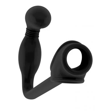 Sono Cockring Mit Buttplug No. II Black 1 Sono Cockring Mit Buttplug No. II Black