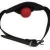 Bondage Echt Leder Mund Knebel Mit Innen Knebel Ball In 40mm Rot