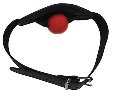 Bondage Echt Leder Mund Knebel Mit Innen Knebel Ball In 40mm Rot 1 Bondage Echt Leder Mund Knebel Mit Innen Knebel Ball In 40mm Rot