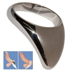 Edelstahl Teardrop Cock Ring - 45mm