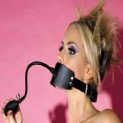 Gummi - Ballonknebel Mit Umschnallriemen, Aufpumbbar