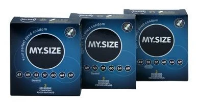 My.Size Kondome - 3er Probierset (je 3x 53. 57. 60 Mm) 1 My.Size Kondome - 3er Probierset (je 3x 53. 57. 60 Mm)
