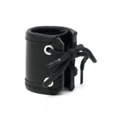 Leder-Hodenstretcher 5cm, Schwarz