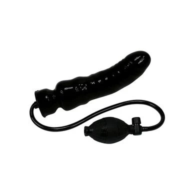 Pump-Dildo Mit Ballpumpe, Schwarz 1 Pump-Dildo Mit Ballpumpe, Schwarz
