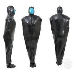 Latex Bondageanzug M. Innenärmeln & Haube