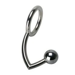 Master Series Manus Intruder: Edelstahl-Penisring Mit Analplug