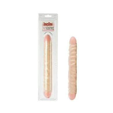 Geaderter Doppel-Penis - Ivory Duo(TM) 12" 1 Geaderter Doppel-Penis - Ivory Duo(TM) 12"