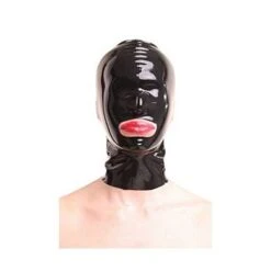 Anita Berg AB4032 Natur Latex-Maske Ohne Reißverschluss. Kopfmaske Blind. M Schwarz
