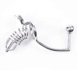 Keuschheitskäfig Mit Analkugel Und Penisplug