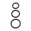 Perfect Fit Xact-Fit 3-Ring-Kit S-L: Penisringe-Set, Schwarz