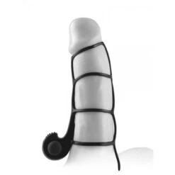 Fantasy X-Tensions Beginners Power Cage: Vibro-Penismanschette, Schwarz