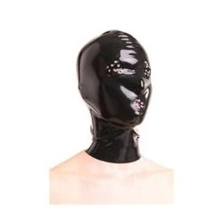 Anita Berg AB4202Z Natur Latex-Maske Perforiert Mit Reißverschluss Perforation Augen