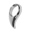 Teardrop: Edelstahl-Penisring