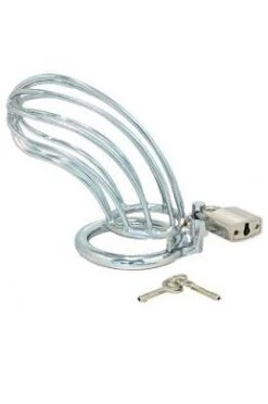 Erotic Fashion Ra7991 Keuschheit Mit Vorhängeschloss. Metall. Silber Metall. 1er-Pack