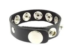 Erotic Fashion Ra7402 Penisring Mit Spikes. Schwarz Leder Verstellbar. 1er-Pack (1 X 1 St&