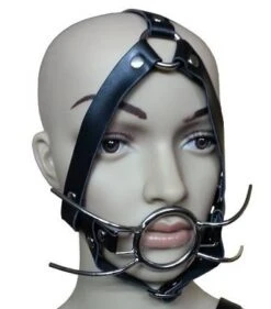 Bondage Leder Harness Spider O Ring Mund Knebel